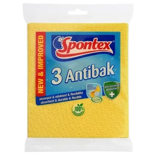 Spontex Ściereczka Antibak 97042487 3 sztuki) - Ściereczki, gąbki, czyściki - miniaturka - grafika 1