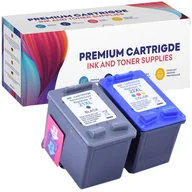 Tusze oryginalne - Tusz do HP 21 XL + 22 X DESKJET F370 F375 F380 F2180 F2224 F2280 F4180 - miniaturka - grafika 1