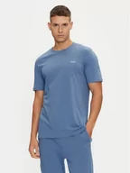 Koszulki męskie - Hugo T-Shirt Dero222 50466158 Niebieski Regular Fit - miniaturka - grafika 1