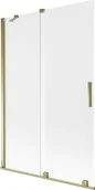 Parawany nawannowe - Mexen Velar parawan nawannowy 2-skrzydłowy rozsuwany 120 x 150 cm, szron, złoty - 896-120-000-31-50 - miniaturka - grafika 1