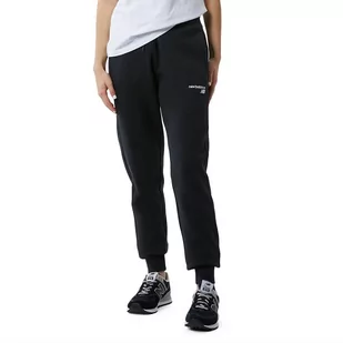 Spodnie dresowe New Balance WP03805BK - czarne - Spodnie damskie - miniaturka - grafika 1