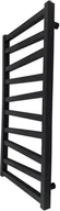 Grzejniki łazienkowe - Grzejnik łazienkowy Cyrkon 97 x 50 cm czarny mat - miniaturka - grafika 1
