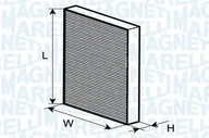 Filtry kabinowe - Filtr kabinowy MAGNETI MARELLI BCF184 CU2433 - miniaturka - grafika 1