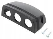 Ładowarki samochodowe - RAMKA PANEL OBUDOWA GNIAZDA ZAPALNICZKI WOLTOMIERZA ŁADOWARKI USB x3 - miniaturka - grafika 1