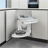 Nerki - KOSZ CORNER narożny cargo nerka PRAWY 450 cichy BIAŁY do szafki narożnej - miniaturka - grafika 1