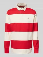 Bluzy męskie - Bluza z kołnierzykiem polo model ‘RUGGER’ - miniaturka - grafika 1