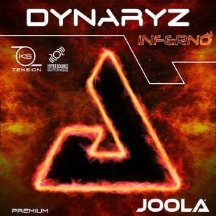 Pokrycie Joola  Dynaryz Inferno  2,0 mm, Czarny - Tenis stołowy - miniaturka - grafika 1
