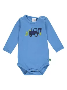 Fred´s World by GREEN COTTON Body "Tractor" w kolorze błękitnym - Body dla niemowląt - miniaturka - grafika 1