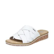 Klapki i japonki damskie - Rieker Klapki damskie V3608, biały, 42 EU - miniaturka - grafika 1