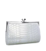 Torebki damskie - Srebrna torebka MENBUR komunia wesele randka impreza - miniaturka - grafika 1