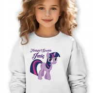 Bluzy dla dziewczynek - Bluza Dziecięca Twilight Sparkle *Twoje Imię* Rozmiar 128 Cm (7-8) Wzory - miniaturka - grafika 1