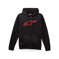 Bluzy męskie - Alpinestars Męska bluza z kapturem Ageless II, czarna/czerwona, mała - miniaturka - grafika 1