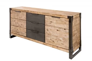 Invicta Interior Komoda 180 cm akacjowy szary teak 36771 - Komody - miniaturka - grafika 1