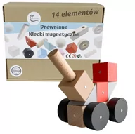 Klocki - Drewniane Klocki Magnetyczne Prezent 14El/Mek - miniaturka - grafika 1