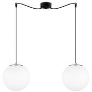 Lampy sufitowe - Sotto Luce LAMPA wisząca TSUKI 5902429654183 szklane OPRAWA zwis kule balls białe srebrne 5902429654183 - miniaturka - grafika 1