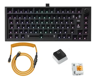 Glorious GMMK PRO Panda Aura White KIT GLO-GMMK-P75-RGB-B+GLO-SWT-HPANDA-LUBED+GLO-K - Klawiatury - miniaturka - grafika 2