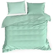 Pościel - Eurofirany Pościel miętowa satyna bawełniana Nova3 220x200 ef-psc-nova3mięt-220 - miniaturka - grafika 1