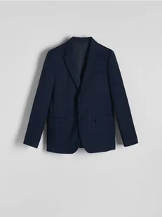 Reserved - Marynarka slim fit z wiskozą - granatowy - Kurtki męskie - miniaturka - grafika 1