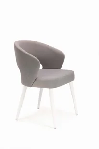 Mirek 6 krzesło tapicerowane tkanina do wyboru nogi białe - Krzesła - miniaturka - grafika 1