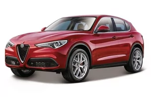 Bburago 1:24 Alfa Romeo Stelvio (2017), czerwony - Kolekcjonerskie modele pojazdów - miniaturka - grafika 2