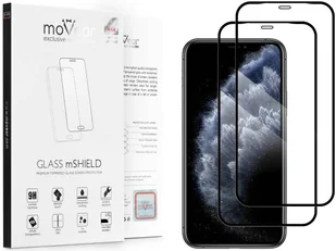 movear 2 szt. 2.5D MAX Szkło Hartowane na iPhone 11 Pro (5.8") do Etui GLASS mSHIELD 2.5D MAX AI11PGMMGGF3BK2 - Szkła hartowane na telefon - miniaturka - grafika 5