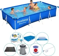 Baseny ogrodowe - Zestaw basenowy - Bestway Fast Set 400x211x81 cm okrągły - miniaturka - grafika 1
