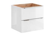 Szafki łazienkowe - Comad Capri White szafka 60 cm podumywalkowa wisząca biały połysk/Dąb Craft Złoty CAPRIWHITE820BFSC - miniaturka - grafika 1