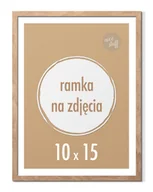Ramki na zdjęcia - Ramka na zdjęcia 10x15 cm A6 Ramki 15x10 brązowa stojąca z nóżką - miniaturka - grafika 1