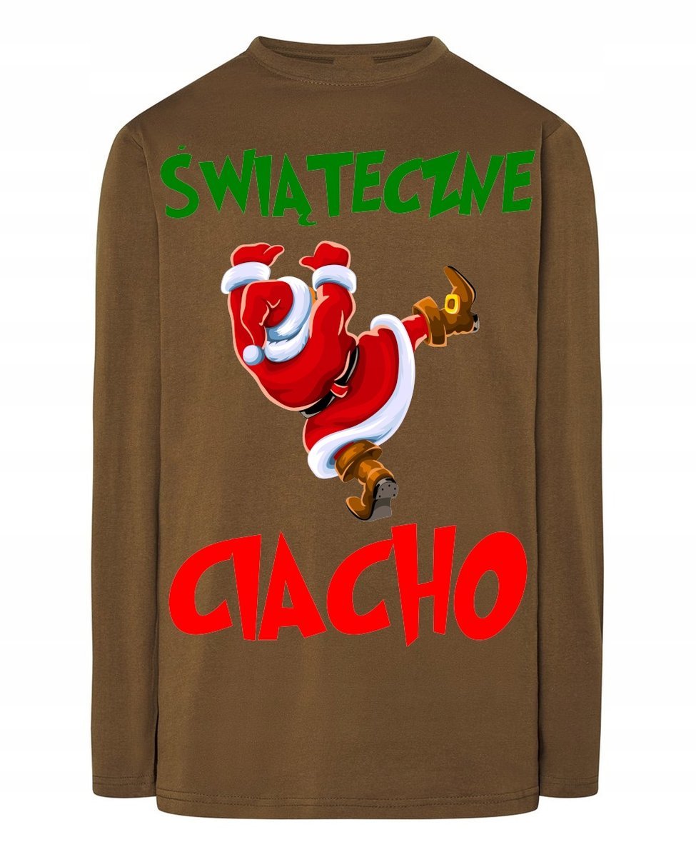 Longsleeve męski Świąteczne Ciacho Idealny Prezent ŚWIĘTA r.S