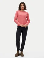 Sukienki - Vero Moda Sweter Doffy 10201022 Czerwony Regular Fit - miniaturka - grafika 1