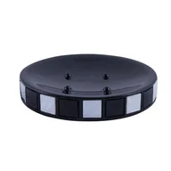 Mydelniczki i dozowniki mydła - Mydelniczka PIERRE biały + czarny 7 x 7 x 19 cm AWD Interior - miniaturka - grafika 1