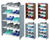 Szafki na buty - 5-półkowy regał na obuwie RBS /szer.45 cm/ Szary-Biel / Wamar-Sosenka - miniaturka - grafika 1