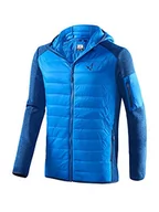 Kurtki męskie - Black Crevice Kurtka hybrydowa męska w klasycznym wzorze z dzianiny I męska kurtka funkcyjna I kurtka męska z 2 kieszeniami na zamek błyskawiczny I męska kurtka hybrydowa I męska kurtka z kapturem - miniaturka - grafika 1