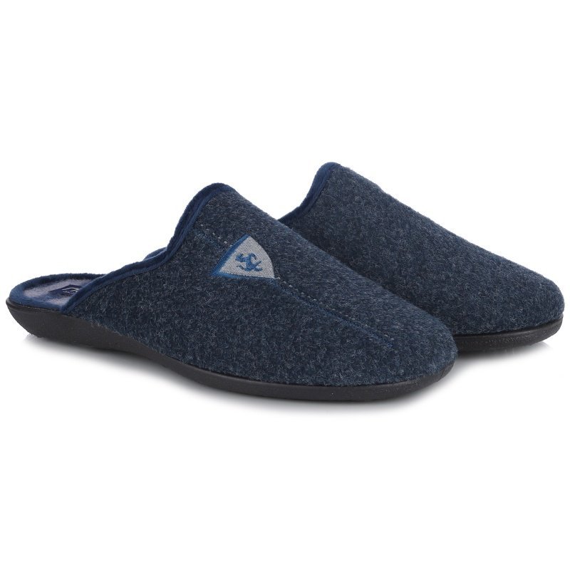 Pantofle męskie hiszpańskie Neles T93-724B MARINO R.45