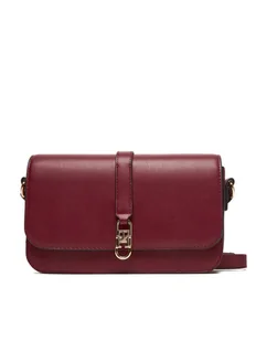 Tommy Hilfiger Torebka Th Libre Flap Crossover AW0AW17723 Bordowy - Torebki damskie Tommy Hilfiger Torebka Th Libre Flap Crossover AW0AW17723 Bordowy - Torebki damskie - miniaturka - grafika 1