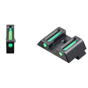GunPany - Fiber Sights Combo do Glock - Długie - Zielona - SCIS-05 - Amunicja i osprzęt ASG - miniaturka - grafika 3