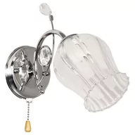 Lampy ścienne - Inne Kinkiet LAMPA ścienna VEN K-K 1466/1 klasyczna OPRAWA z kryształkami chrom przezroczysty VEN K-K 1466/1 - miniaturka - grafika 1