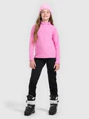 Spodnie narciarskie - 4F Spodnie narciarskie softshell membrana 5000 dziewczęce - czarne 122 (6-7 lat) - miniaturka - grafika 1