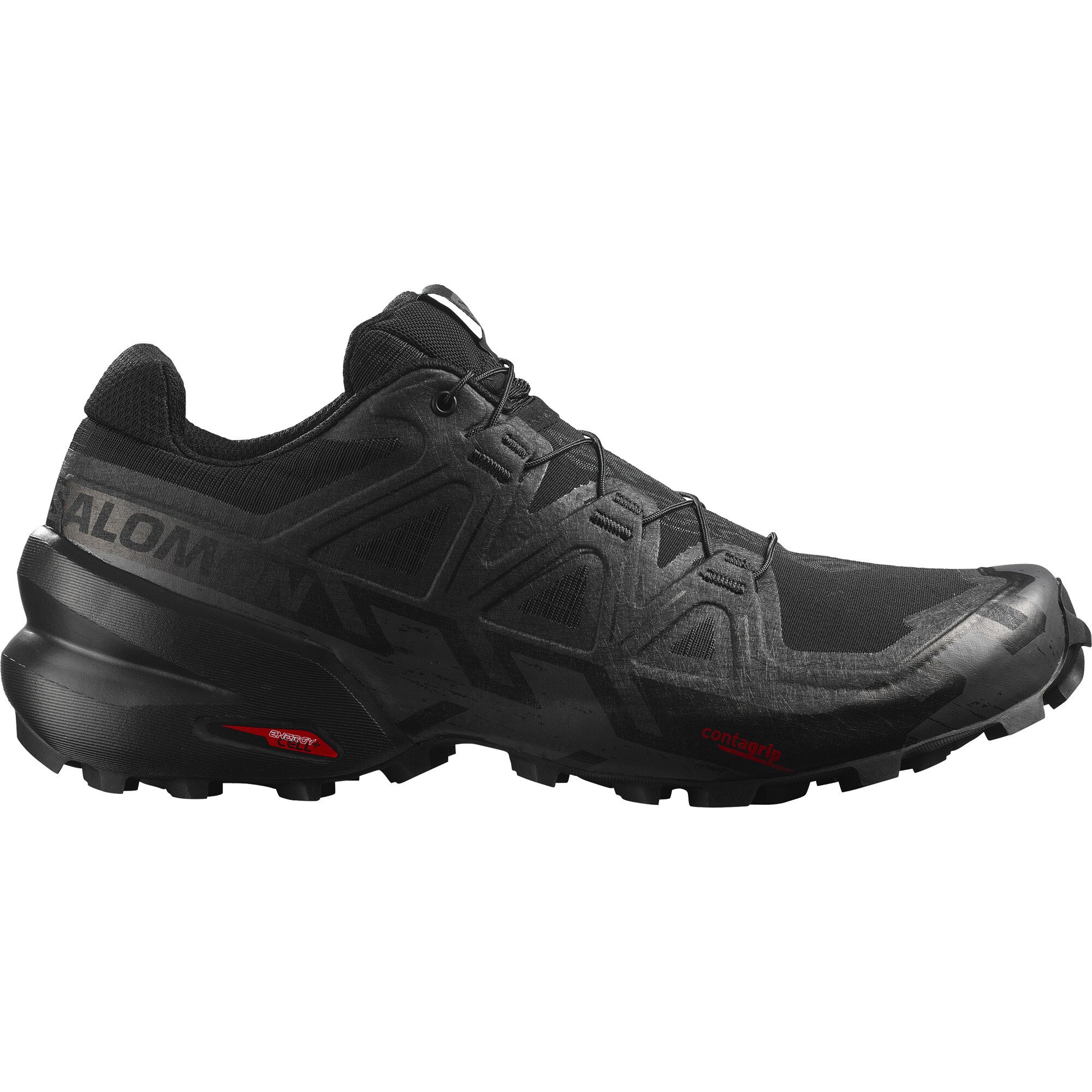 Męskie buty do biegania Salomon Speedcross 6 Black/Black/Phantom UK 12