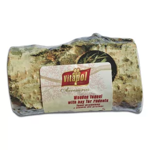 Vitapol Tunel drewniany 10cm zabawka dla chomika i myszki - Akcesoria dla gryzoni - miniaturka - grafika 1