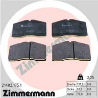 Klocki hamulcowe - Klocki hamulcowe - komplet ZIMMERMANN 21402.175.1 - miniaturka - grafika 1