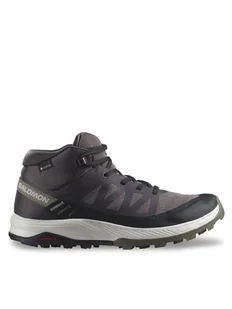 Salomon Trekkingi Outrise Mid Gtx W GORE-TEX L47160700 Czarny - Buty trekkingowe damskie - miniaturka - grafika 1