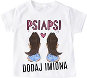 Koszulki dla dziewczynek - koszulka dla 2 przyjaciółek z imionami - miniaturka - grafika 1