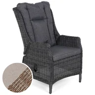 Fotele i krzesła ogrodowe - Fotel technorattanowy Bristol Relax Ginger / Brown Melange - miniaturka - grafika 1