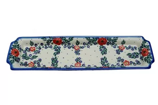 Ceramiczna tacka z uszami Ceramika Bolesławiec - Tace i patery - miniaturka - grafika 1