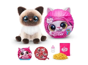 PETS ALIVE Smitten Kittens Przytulanka Interaktywny Kotek - Maskotki i pluszaki - miniaturka - grafika 1