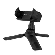 Selfie stick - Mini biurko Smartphone Statyw Obrotowy Selfie Stick Compact Stable 4smarts Czarny - miniaturka - grafika 1