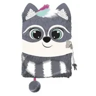 Notesy i bloczki - Pamiętnik A5 Włochacz z kłódką 3D Racoon 96 k. - ST-Majewski - miniaturka - grafika 1