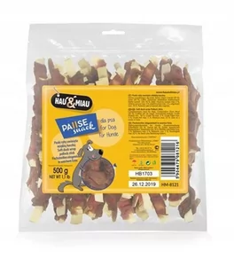 Hau&Miau Hau&Miau paski ryby owinięte miekką kaczką 500g - Przysmaki dla psów - miniaturka - grafika 1