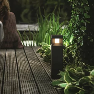 Philips Mygarden Lampa Słupkowa Led Parterre, 1X8 W, Czarna, 1648130P0 - Lampy ogrodowe - miniaturka - grafika 1